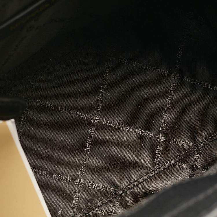 Pre Owned Michael Kors Black Calfhair and Leather Hamilton Tote