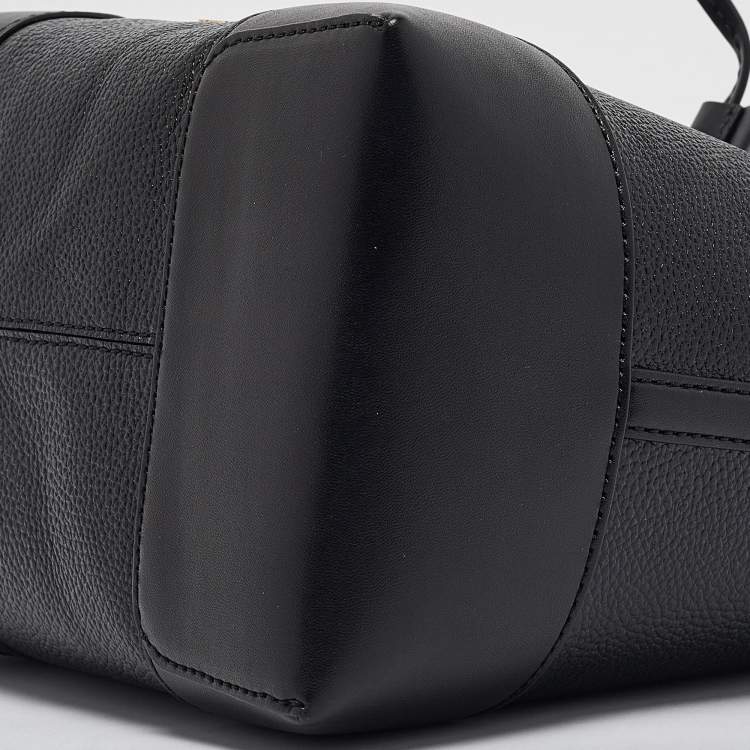 Pre Owned Michael Kors Black Leather Medium Mercer Bucket Bag
