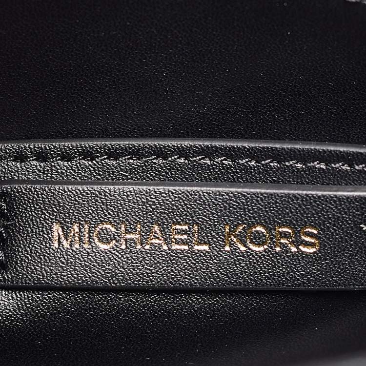 Pre Owned Michael Kors Black Leather Medium Mercer Bucket Bag