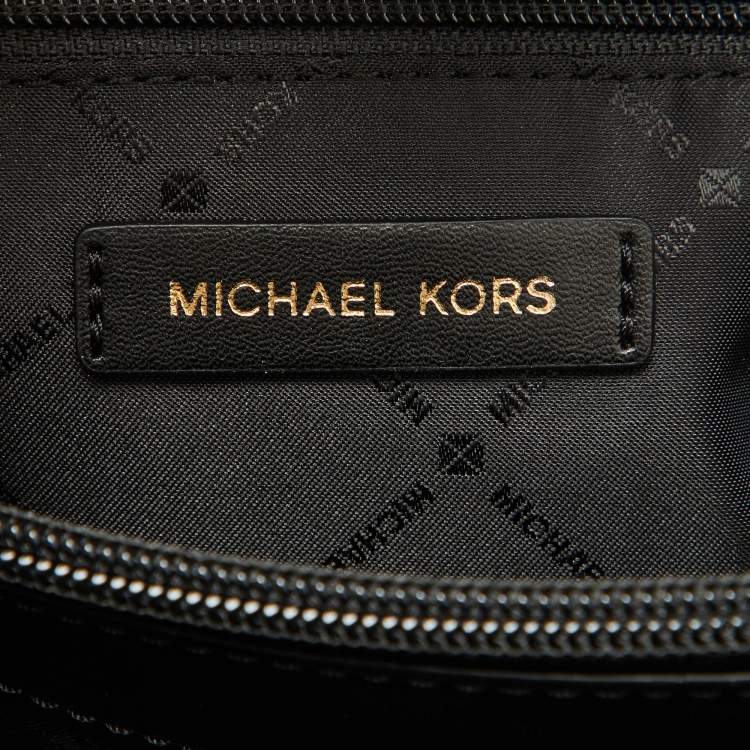 Pre Owned Michael Kors Black Leather Large Gramercy Satchel
