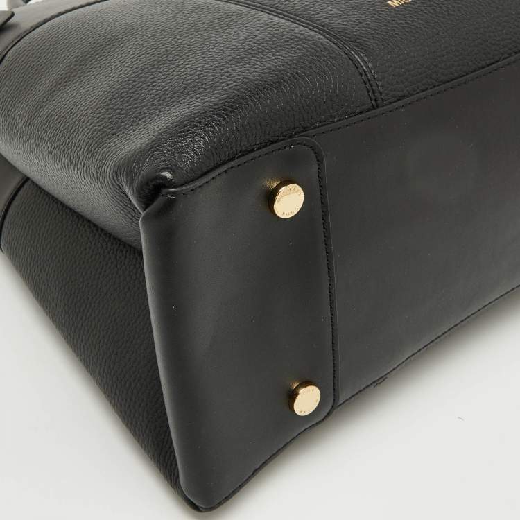 Pre Owned Michael Kors Black Leather Large Gramercy Satchel