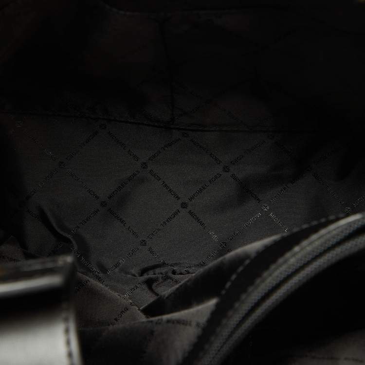 Pre Owned Michael Kors Black Leather Large Gramercy Satchel