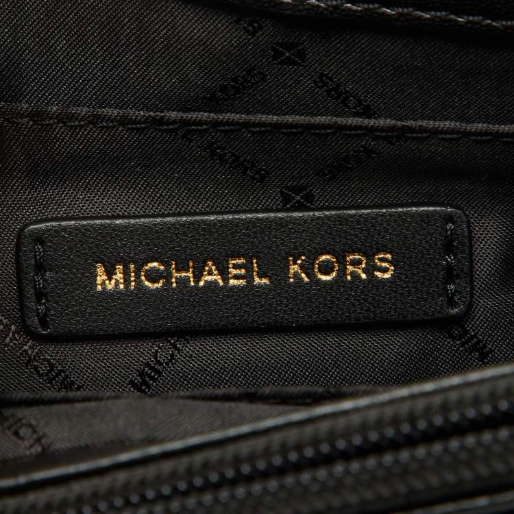 Pre Owned Michael Kors Black Quilted Leather Medium Rose Flap Shoulder Bag