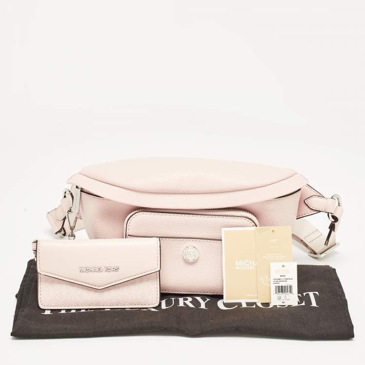 مملوكة مسبقًا Michael Kors Powder Pink Leather 2 in 1 Maisie Waist Bag