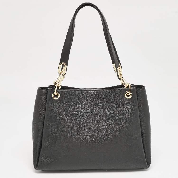 مملوكة مسبقًا Michael Kors Black Leather Large Trisha Tote
