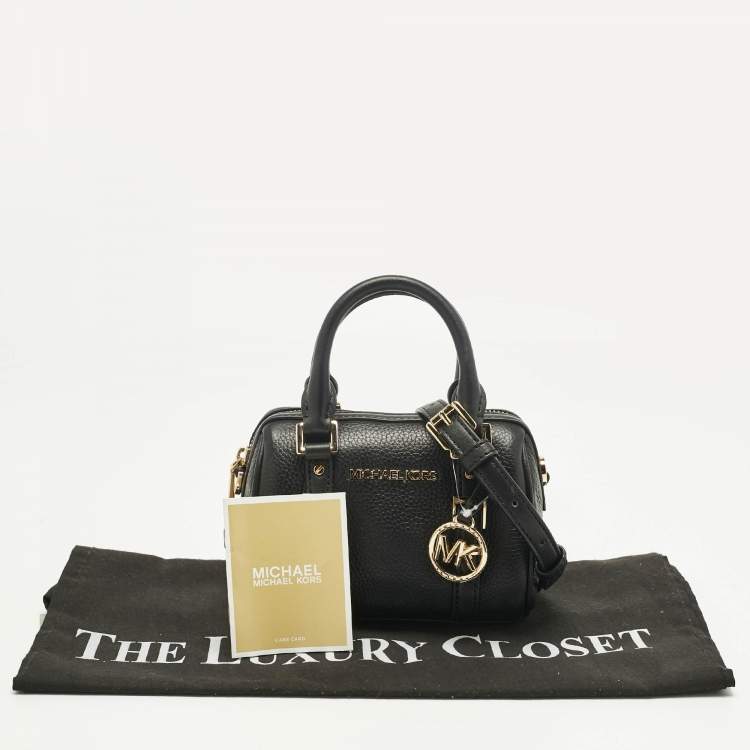 Pre Owned Michael Kors Black Leather Extra Small Bedford Legacy Crossbody Bag