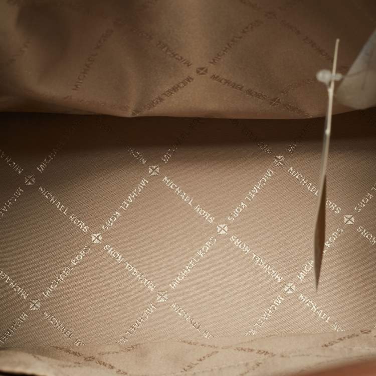 مملوكة مسبقًا Michael Kors Emilia Large Brown Signature Coated Canvas Satchel