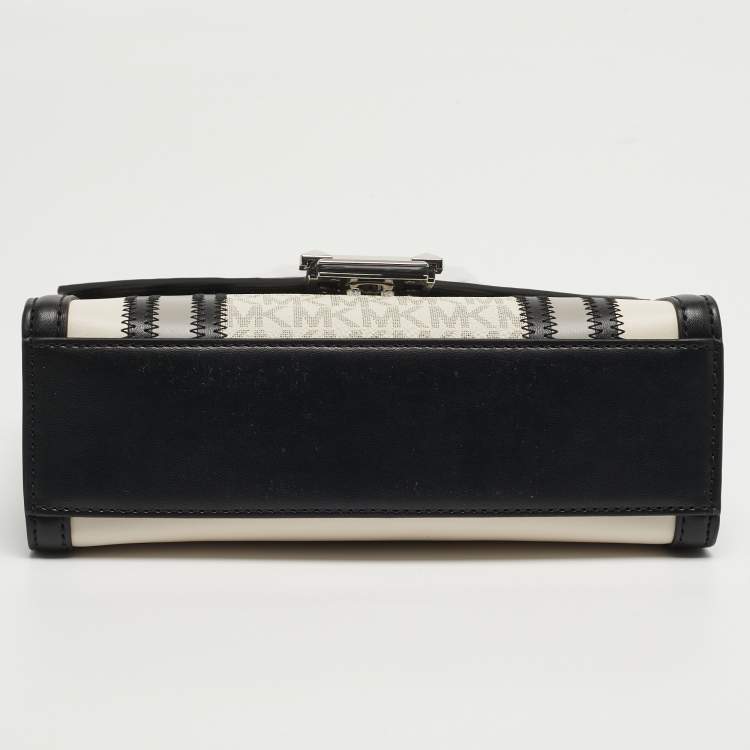 Pre Owned Michael Kors Whitney Medium Multicolor Coated Canvas and Faux Leather Shoulder Bag