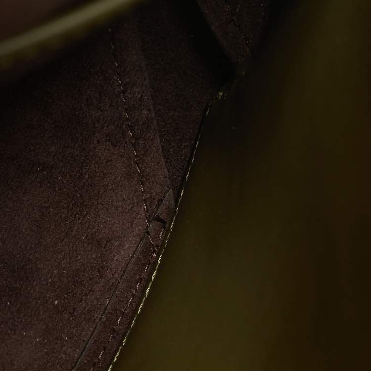 Pre Owned Michael Kors Cece Large Olive Green Leather Shoulder Bag