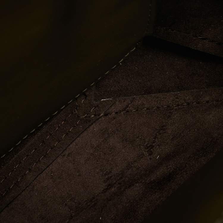 Pre Owned Michael Kors Cece Large Olive Green Leather Shoulder Bag