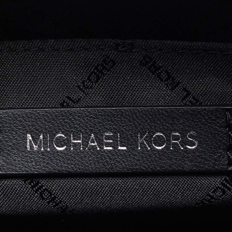 Pre Owned Michael Kors Whitney Medium Black Quilted Faux Leather Chain Tote