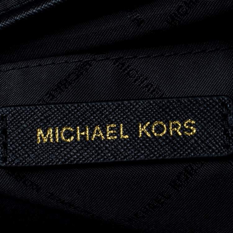 Pre Owned Michael Kors Black Leather Sady Tote 