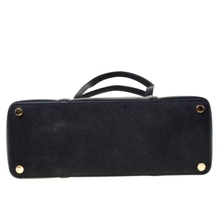 Pre Owned Michael Kors Black Leather Sady Tote 