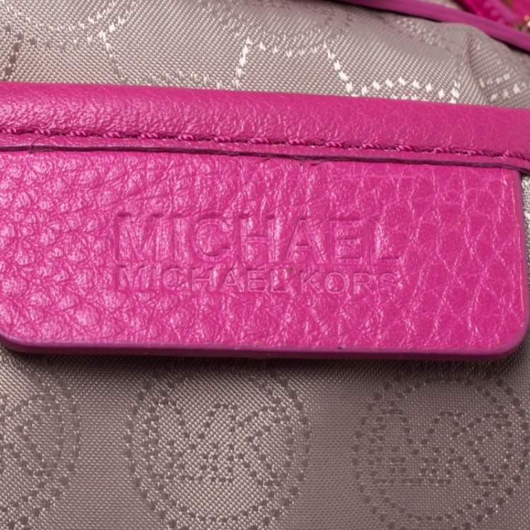 Pre Owned MICHAEL Michael Kors Pink Leather Chain Excess Shoulder Bag 