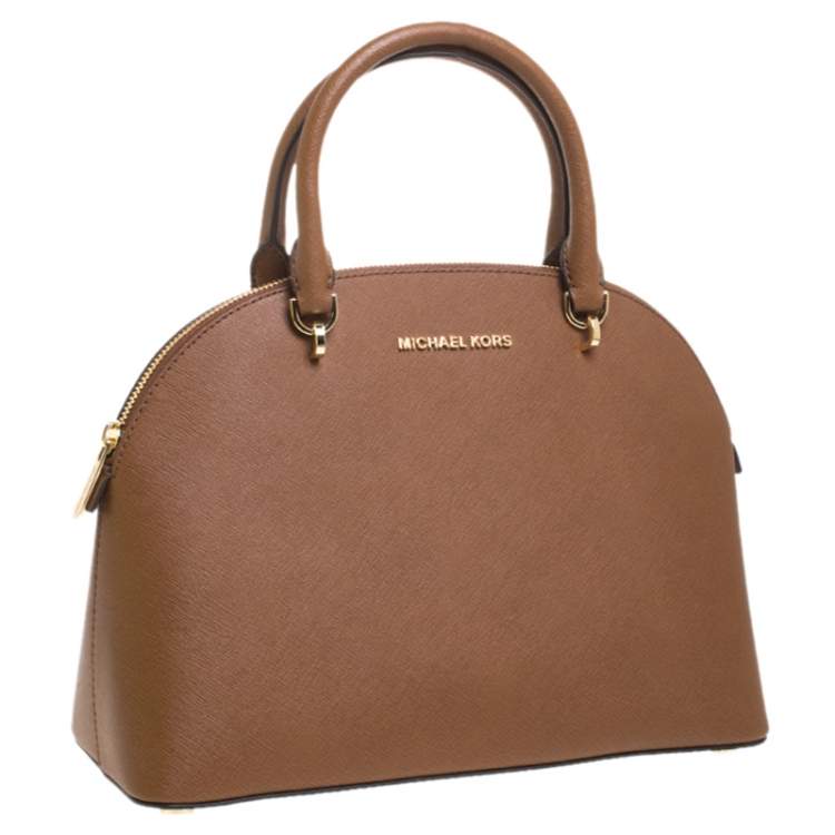 michael kors satchel brown