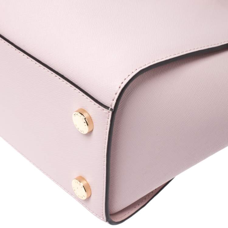Pre Owned Michael Kors Blush Pink Leather Selma Satchel