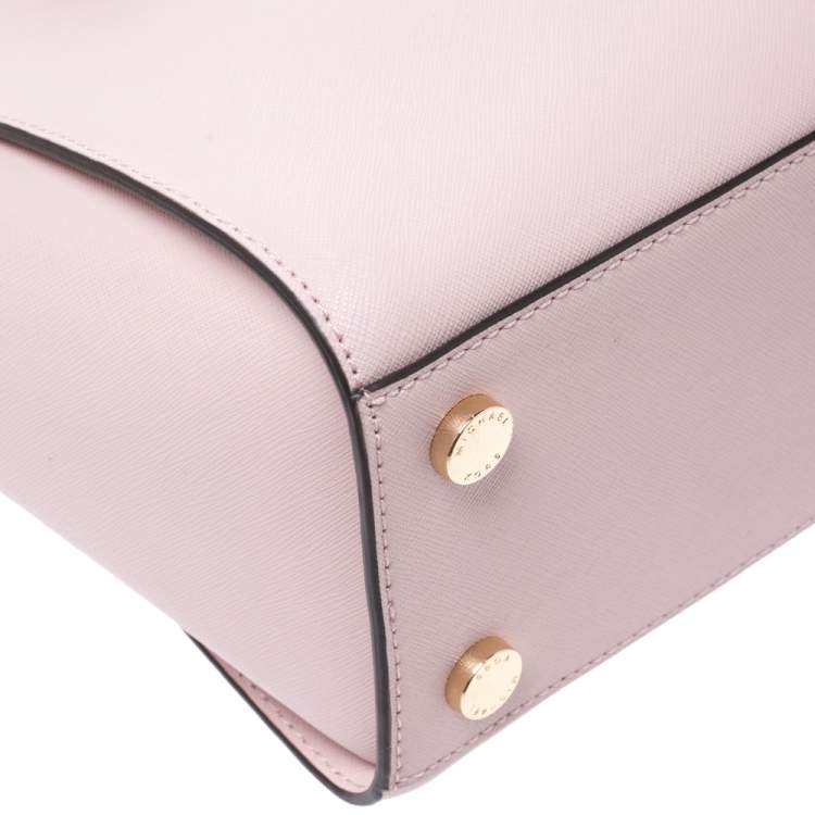 Pre Owned Michael Kors Blush Pink Leather Selma Satchel