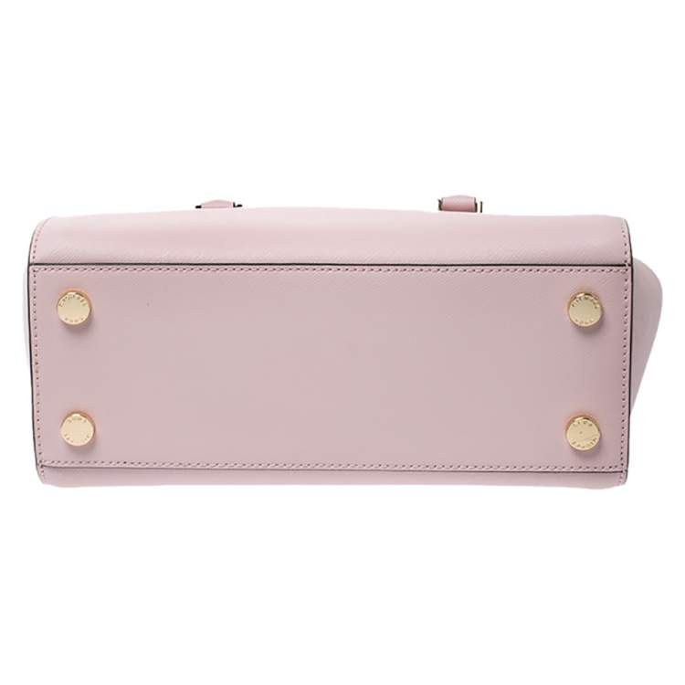 Pre Owned Michael Kors Blush Pink Leather Selma Satchel