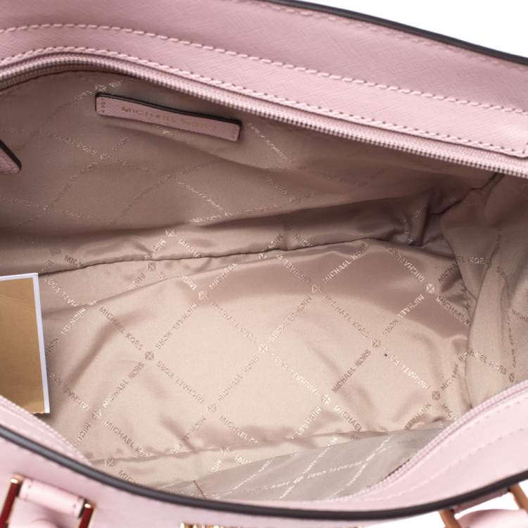 مملوك�ة مسبقًا Michael Michael Kors Blossom Pink Leather Medium Selma Satchel
