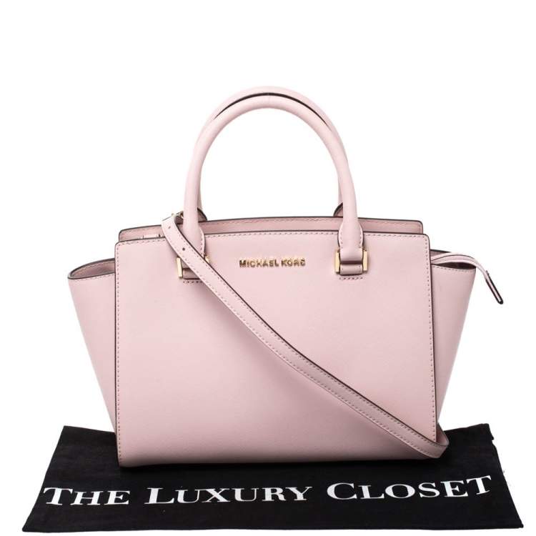 مملوكة مسبقًا Michael Michael Kors Blossom Pink Leather Medium Selma Satchel