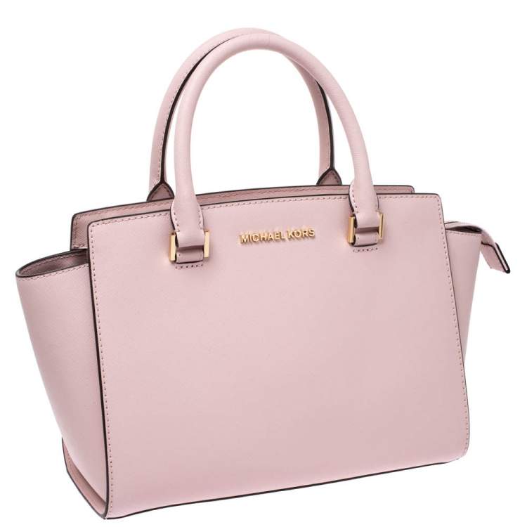مملوكة مسبقًا Michael Michael Kors Blossom Pink Leather Medium Selma Satchel