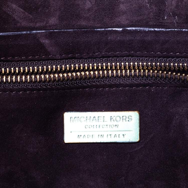 Pre Owned Michael Kors Taupe Leather and Nubuck Josie Hobo