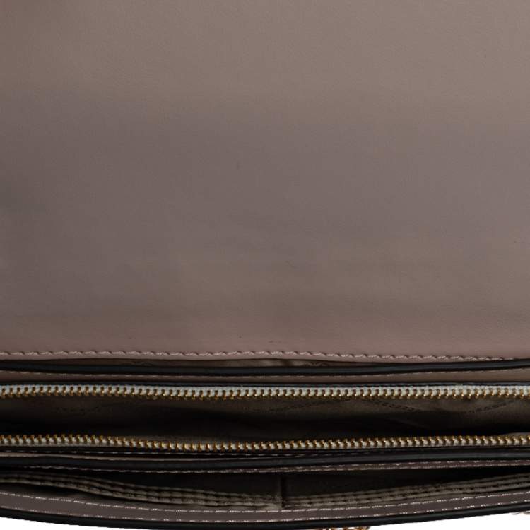 Pre Owned Michael Kors Multicolor Graffiti Leather Cece Chain Clutch