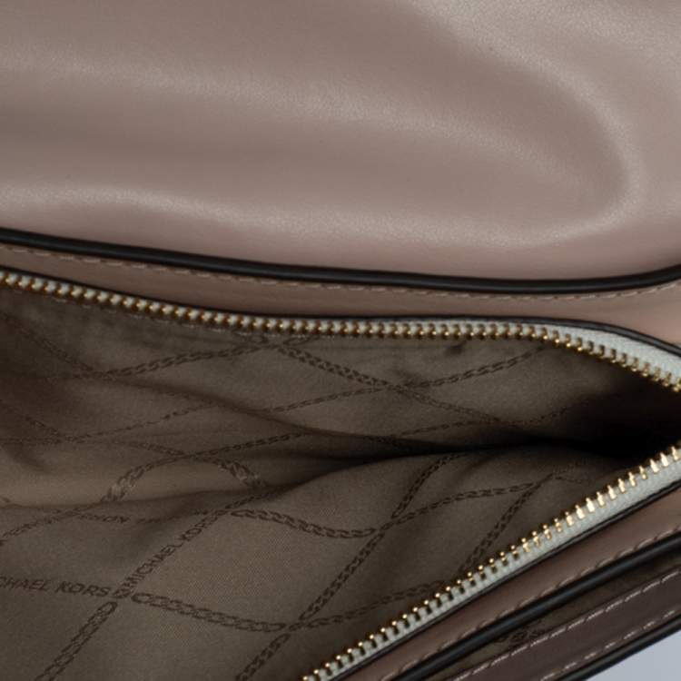 Pre Owned Michael Kors Multicolor Graffiti Leather Cece Chain Clutch