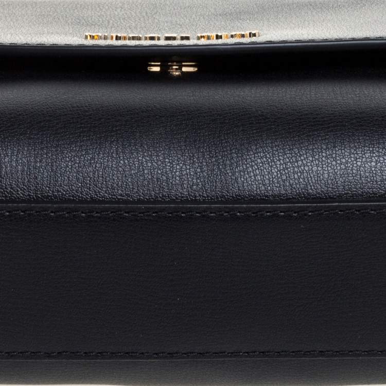 Pre Owned Michael Kors Black Leather Medium Ellis Crossbody Bag