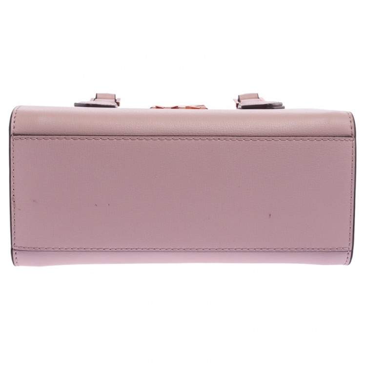 Pre Owned Michael Kors Blush Pink Leather Medium Mott Tote