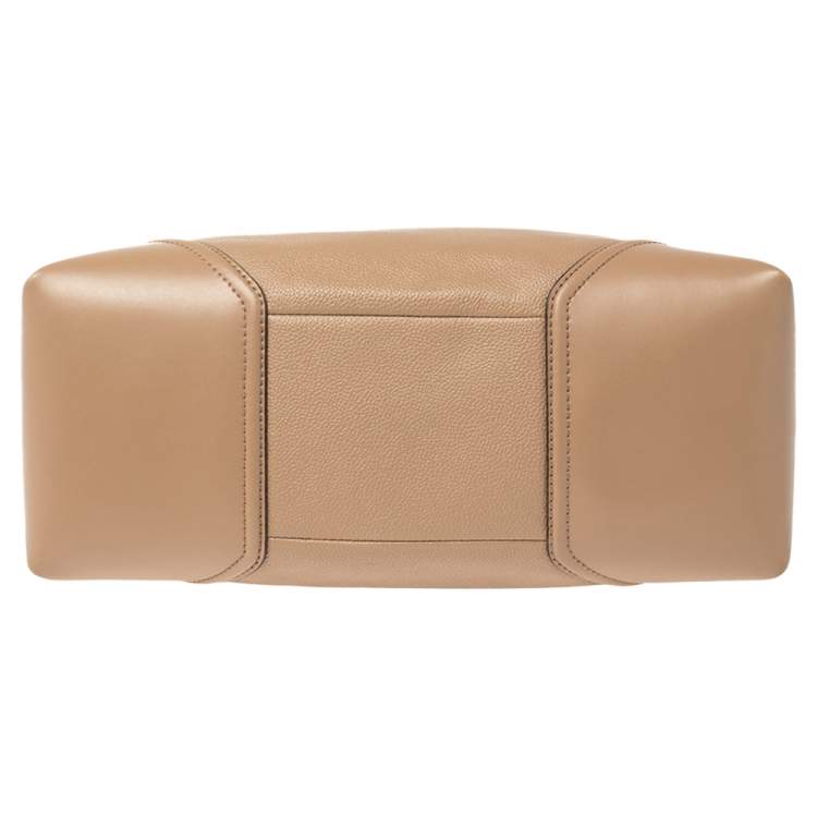 Pre Owned Michael Kors Beige Leather Medium Nicole Shoulder Bag