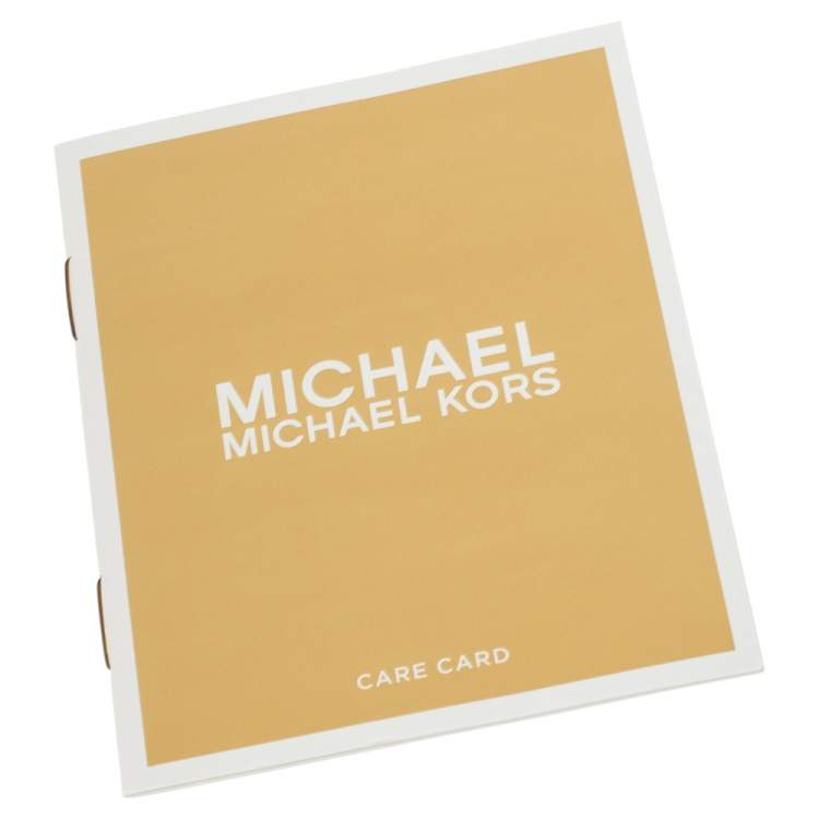 Pre Owned Michael Kors Beige Leather Medium Nicole Shoulder Bag