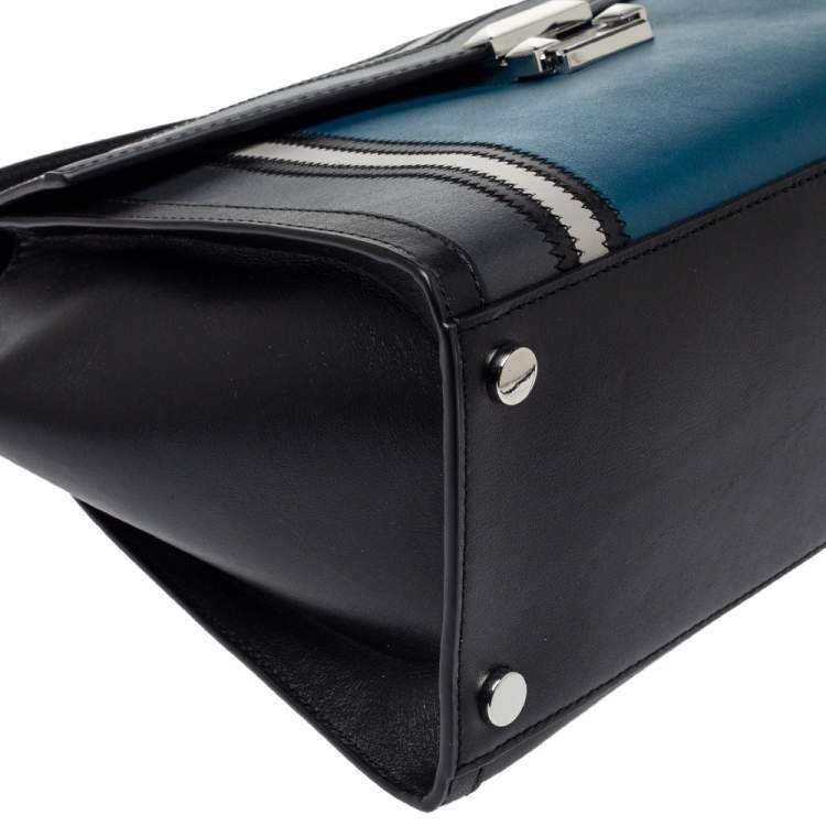 Pre Owned Michael Kors Tri Color Leather Whitney Top Handle Bag