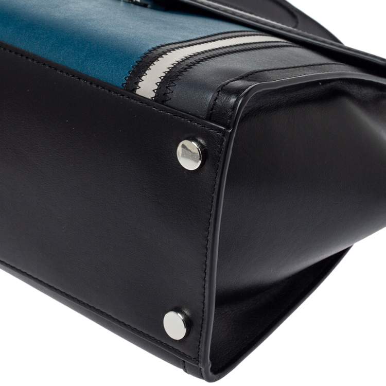 Pre Owned Michael Kors Tri Color Leather Whitney Top Handle Bag