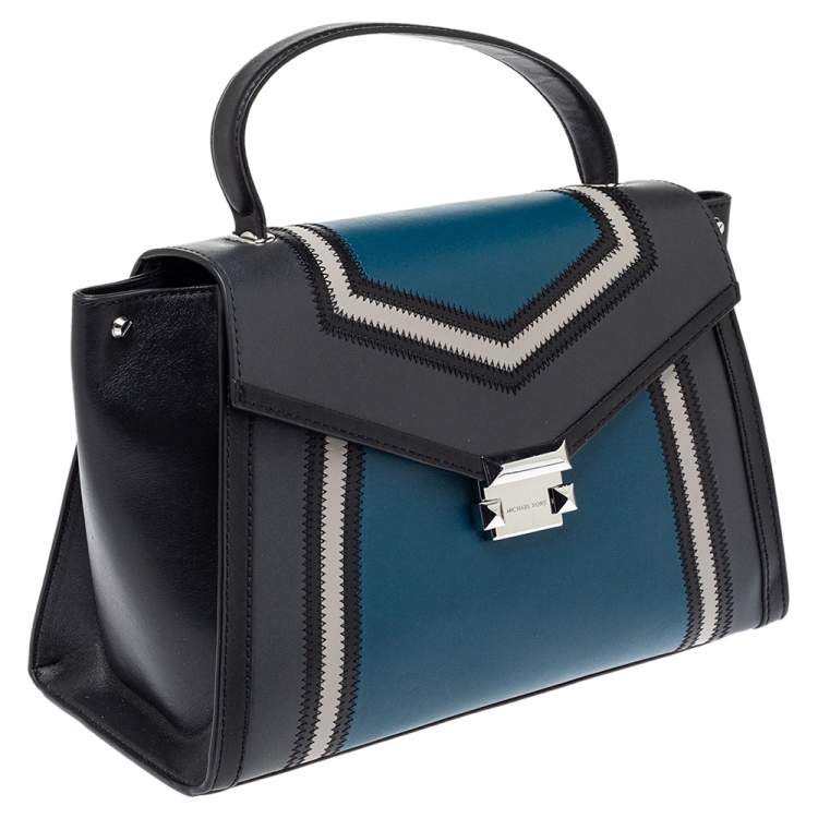 Pre Owned Michael Kors Tri Color Leather Whitney Top Handle Bag