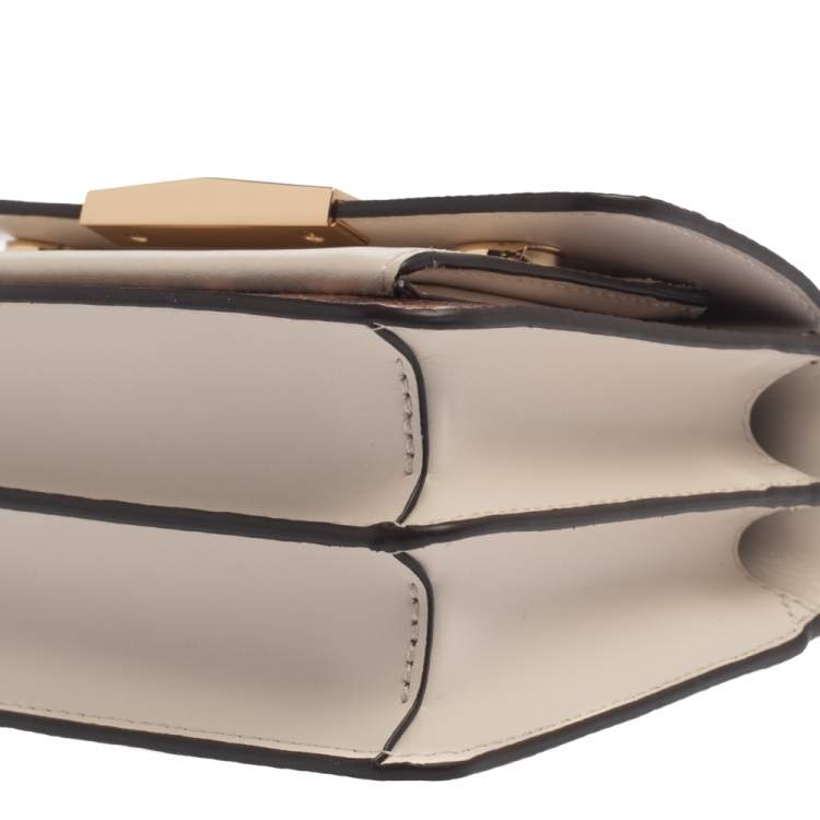 Pre Owned MICHAEL Michael Kors Multicolor Croc, Snakeskin Embossed Leather Mini Crossbody Bag