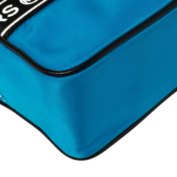 Michael Kors Blue Nylon Small Kenly Camera Crossbody Bag