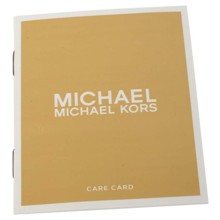 Pre Owned Michael Kors Green/Brown Signature Canvas Medium Carryall Tote