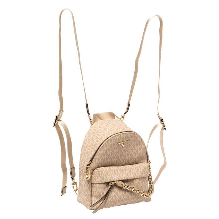 Pre Owned Michael Kors Signature Canvas Slater Convertible Backpack