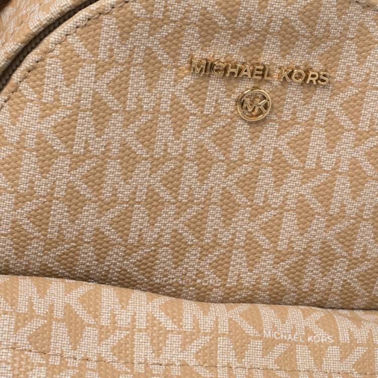 Pre Owned Michael Kors Signature Canvas Slater Convertible Backpack
