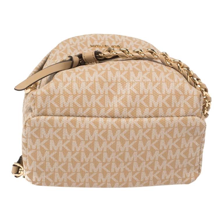 Pre Owned Michael Kors Signature Canvas Slater Convertible Backpack