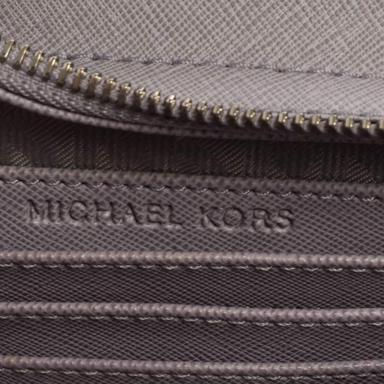 Pre Owned Michael Kors Purple Leather Mini Selma Crossbody Bag