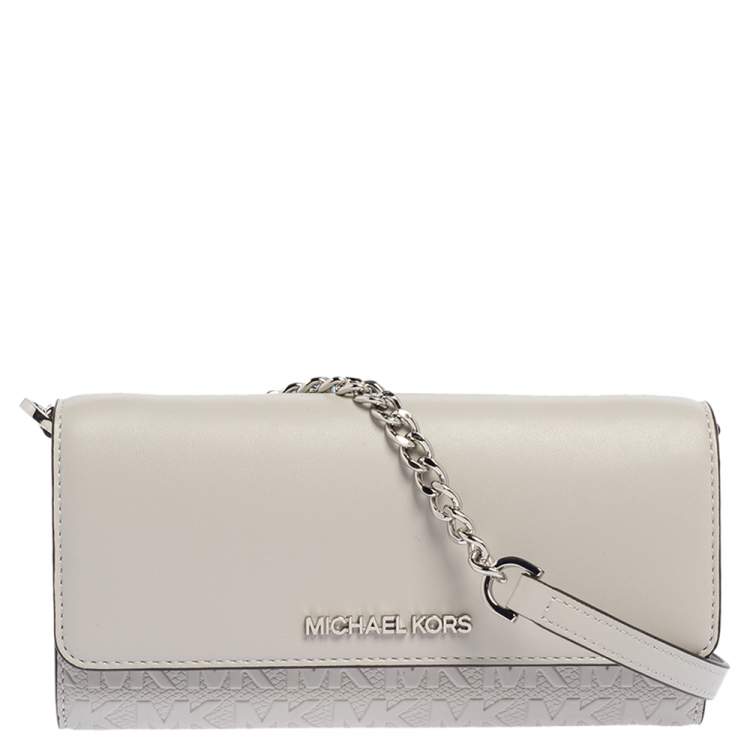 New 2024 Michael Kors Jet Set Wallet- Grey