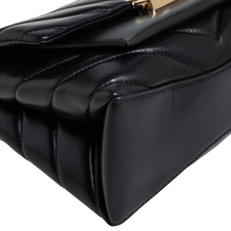 Pre Owned Michael Kors Black Quilted Leather Medium Cece Shoulder Bag