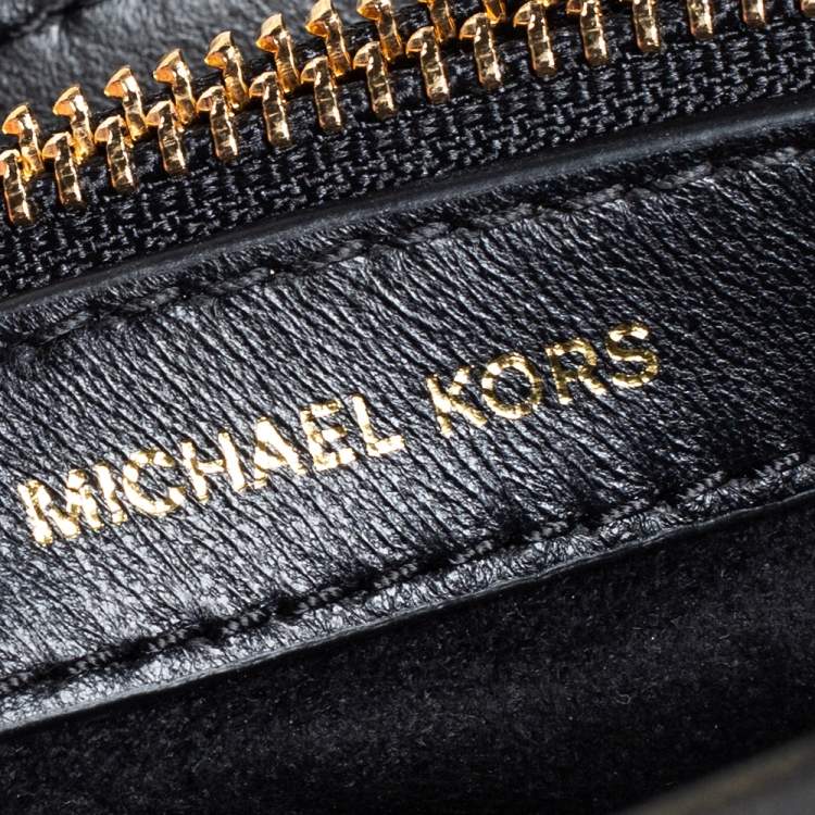 Pre Owned Michael Kors Black Quilted Leather Medium Cece Shoulder Bag