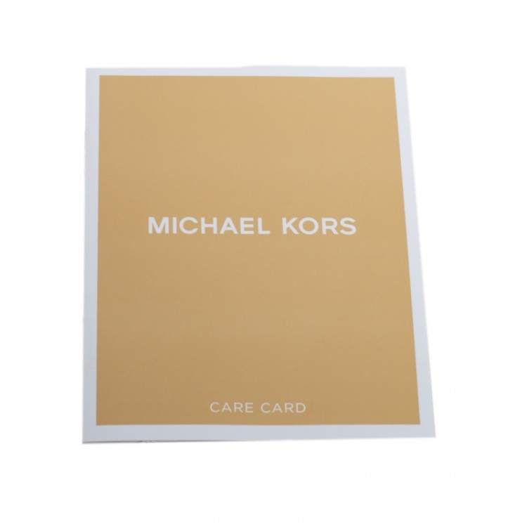 Pre Owned Michael Kors Orange Leather Maxine Saddle Bag