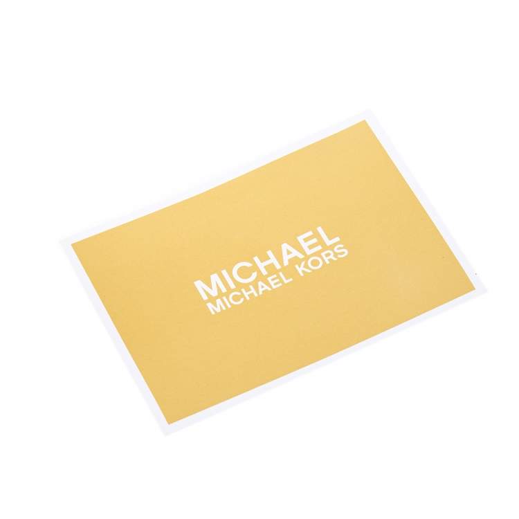 Pre Owned Michael Kors Brown Coated Canvas Jet Set Travel Double Zip Wristlet Wallet