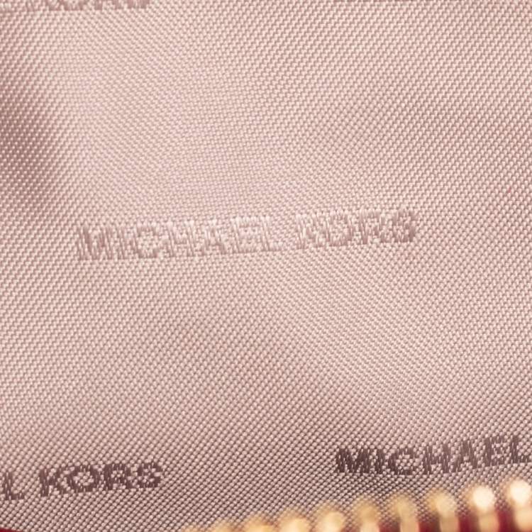 مملوكة مسبقًا Michael Kors Red Grained Leather Mini Rhea Backpack
