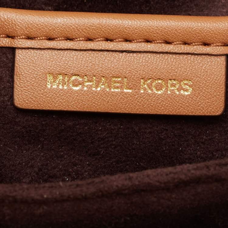 Pre Owned Michael Kors Multicolor Grafitti Print Coated Canvas and Leather Crossbody Bag