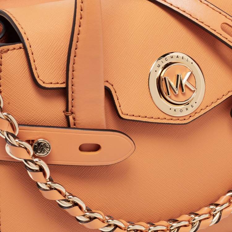 Pre Owned Michael Kors Caramel Brown Leather Carmen Satchel